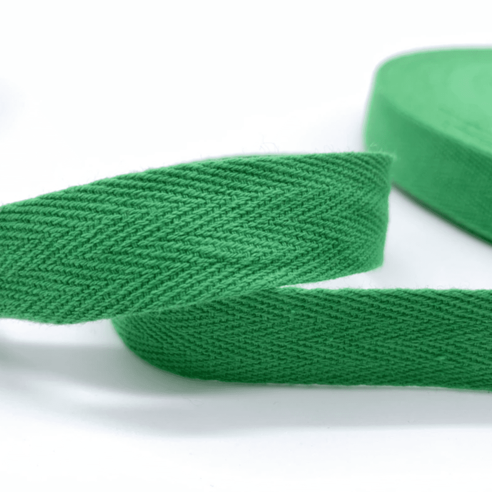 Ruban Sergé 100% coton - Vert Medium