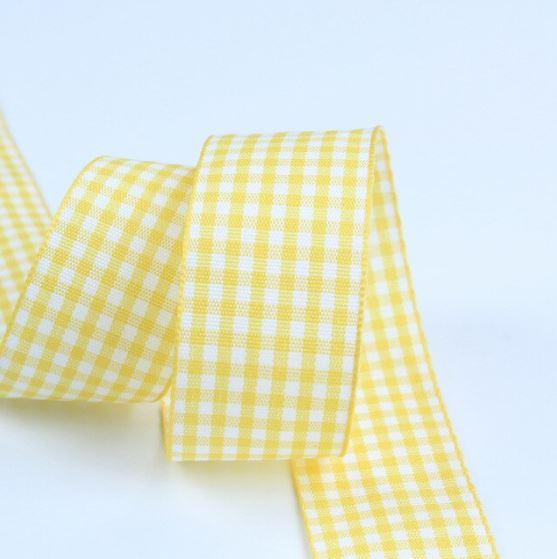 Ruban Vichy- Jaune