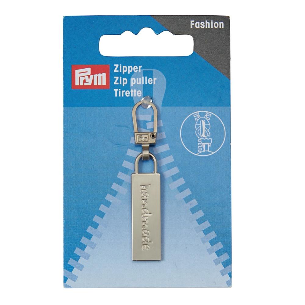 Tirette Fashion-Zipper « handmade », argent
