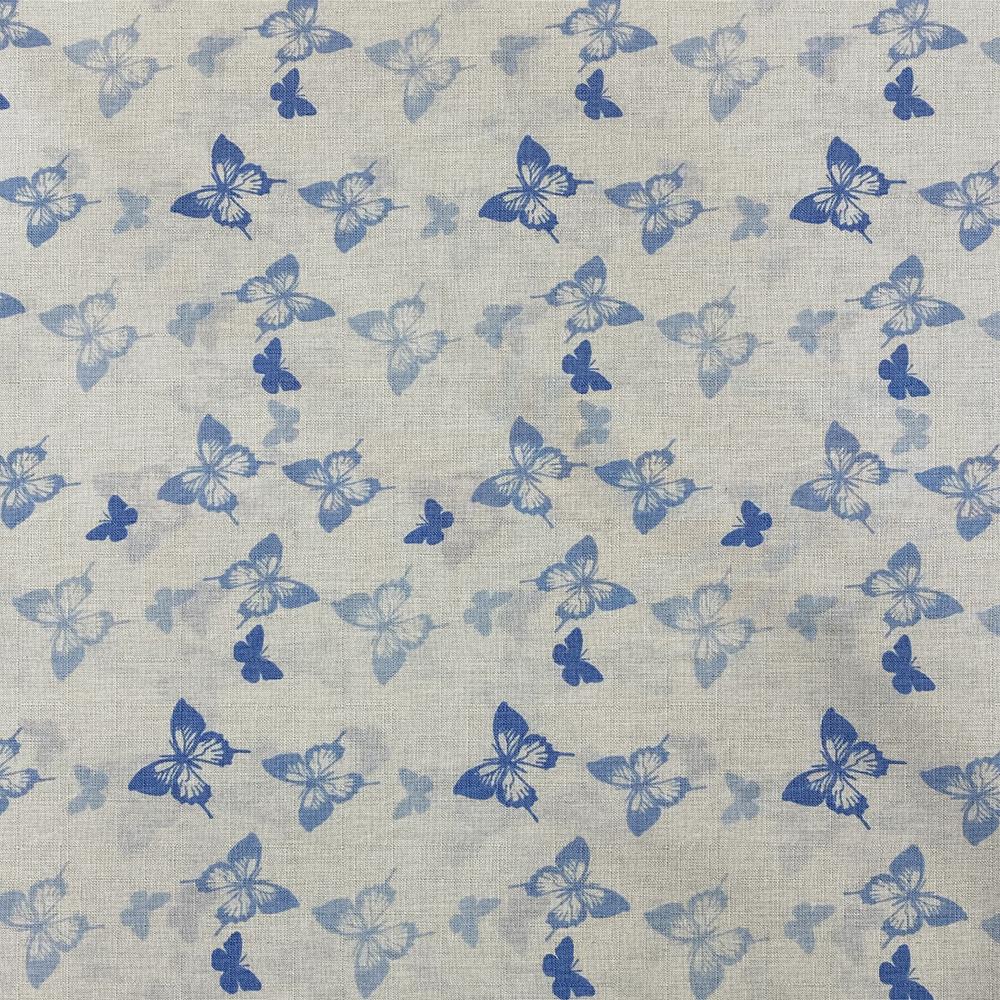 Tissu Coton - Papillon Bleu