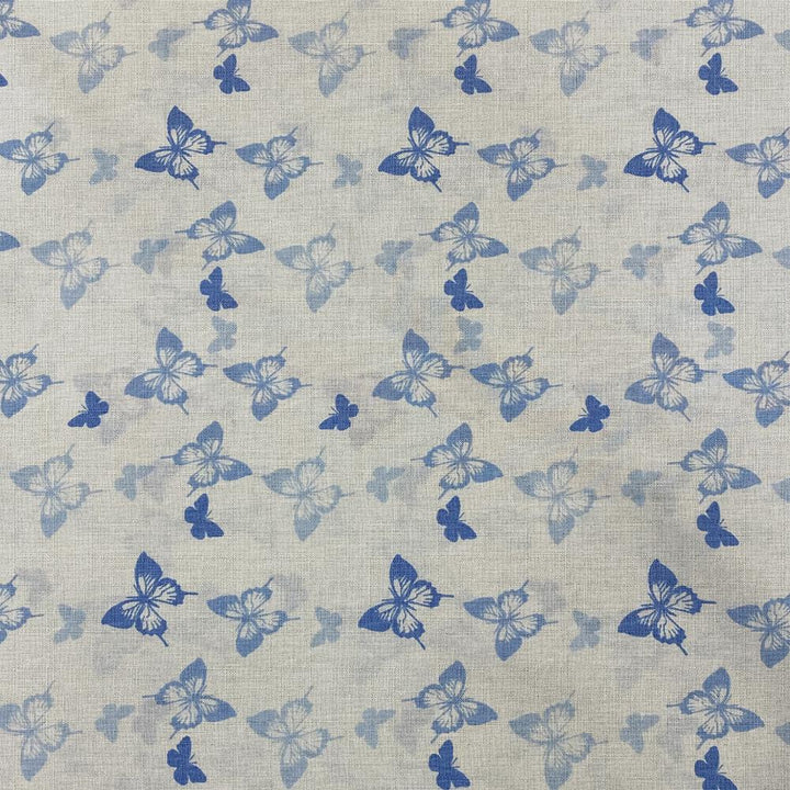 Tissu Coton - Papillon Bleu