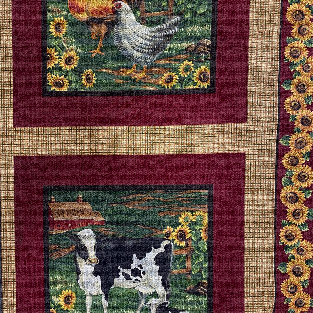 Tissu Coton - Animaux de la Ferme
