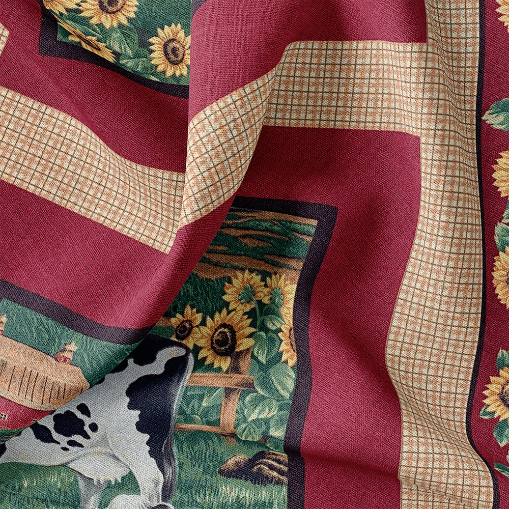 Tissu Coton - Animaux de la Ferme