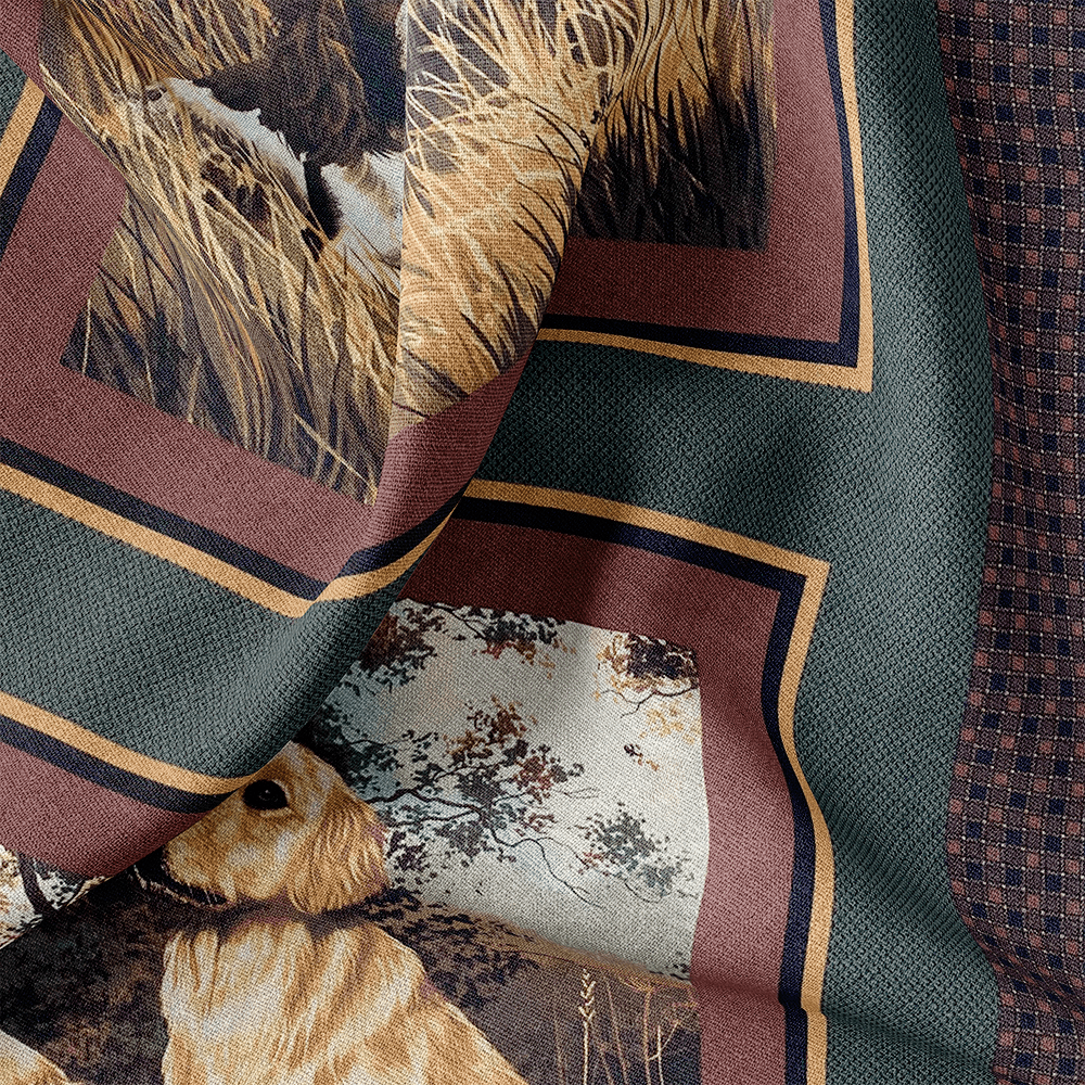 Tissu Coton - CHIENS DE CHASSE