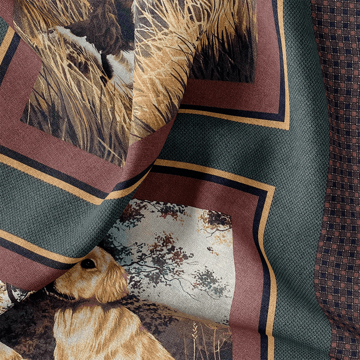 Tissu Coton - CHIENS DE CHASSE