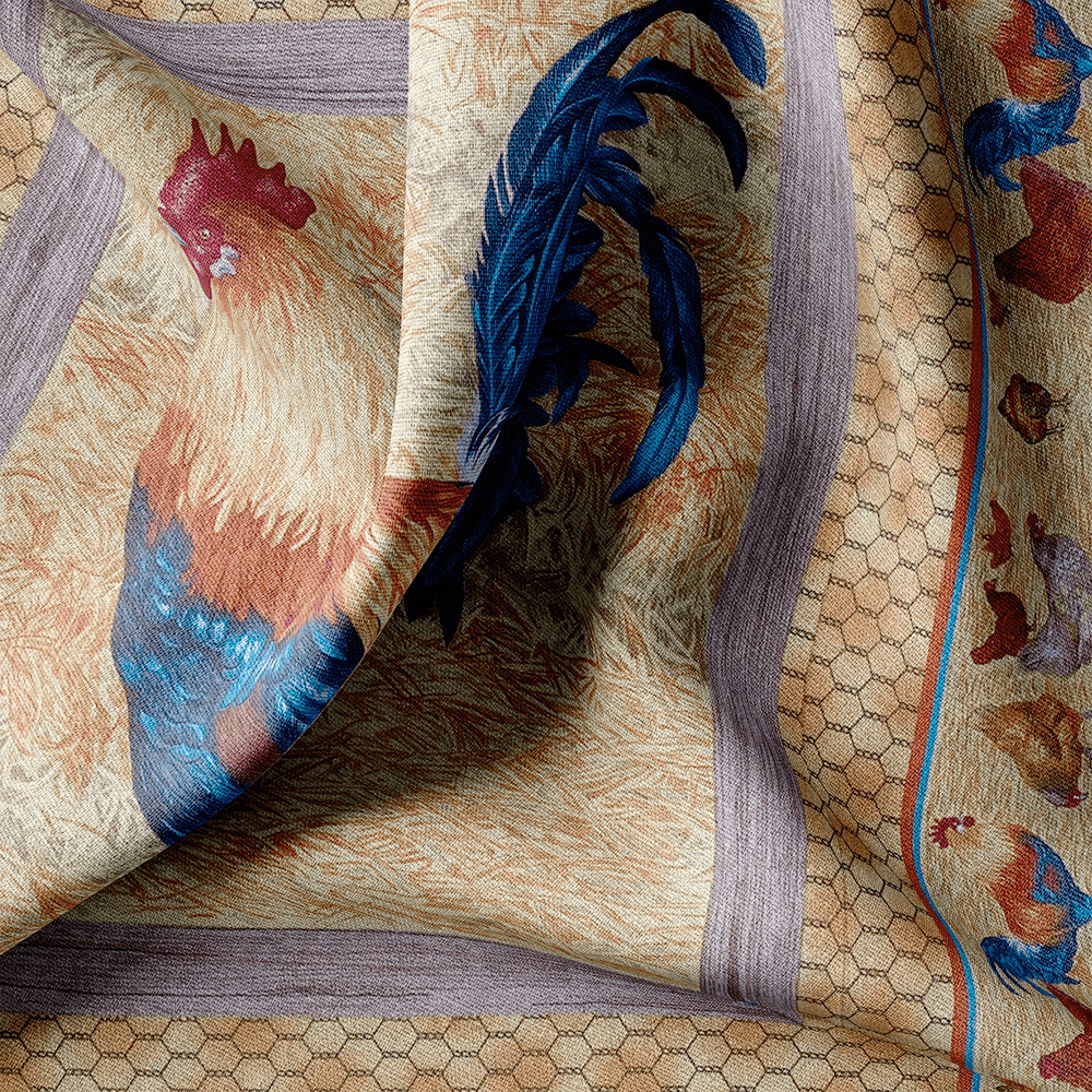 Tissu Coton - Coq