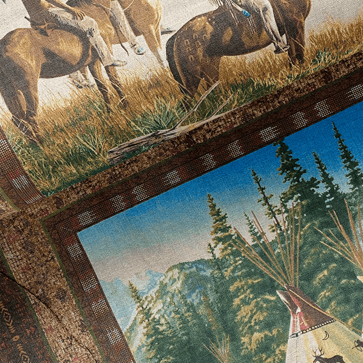 Tissu Coton- Indiens d'Amérique II