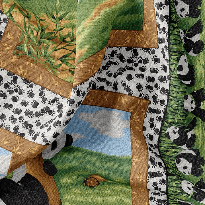 Tissu Coton - Pandas