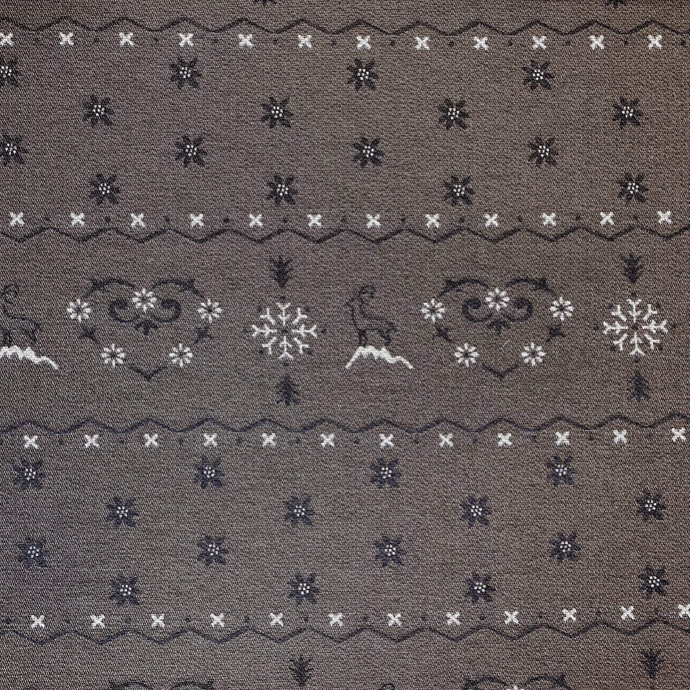 Tissu Coton / Polyester - Edelweiss & Bouque - Biner Pinaton