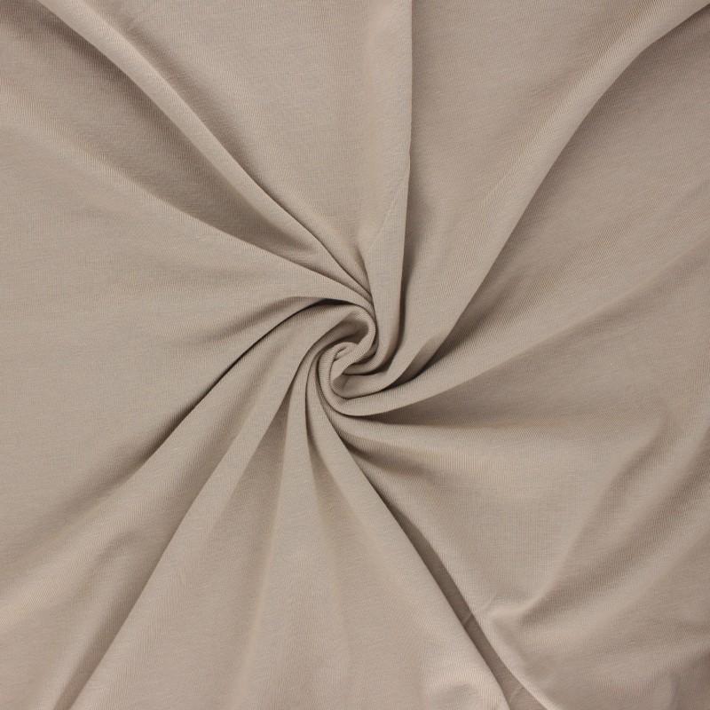 Tissu Jersey- Uni Sable