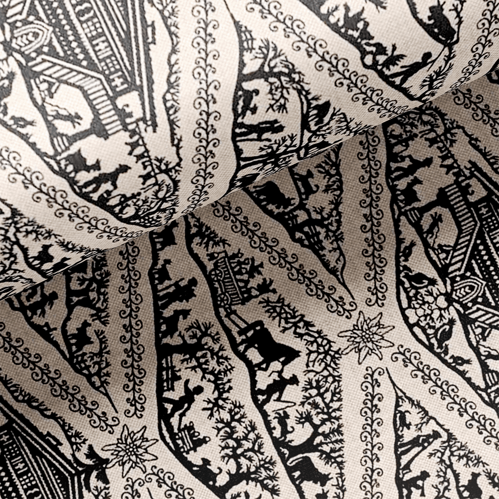 Tissu couture au mètre en coton avec motifs Poya