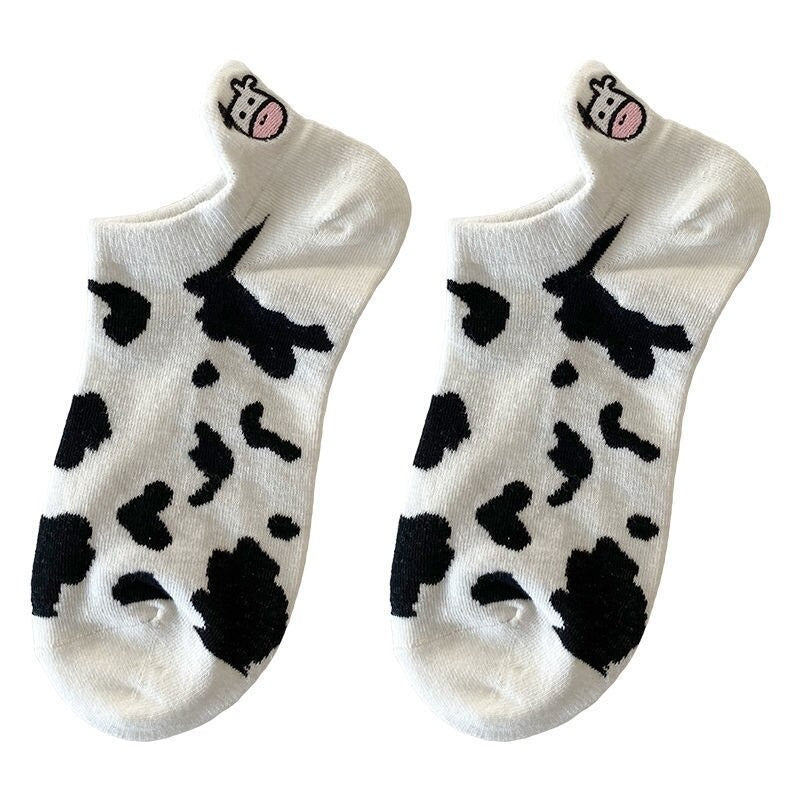 Chaussettes- Vache brodé