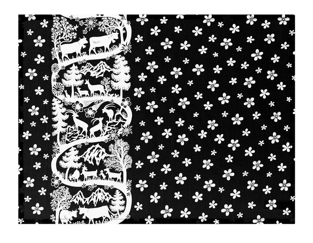 Set de table- Poya Noir