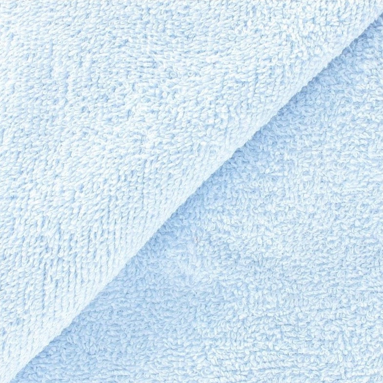 Tissu Éponge Coton Bio- Bleu clair