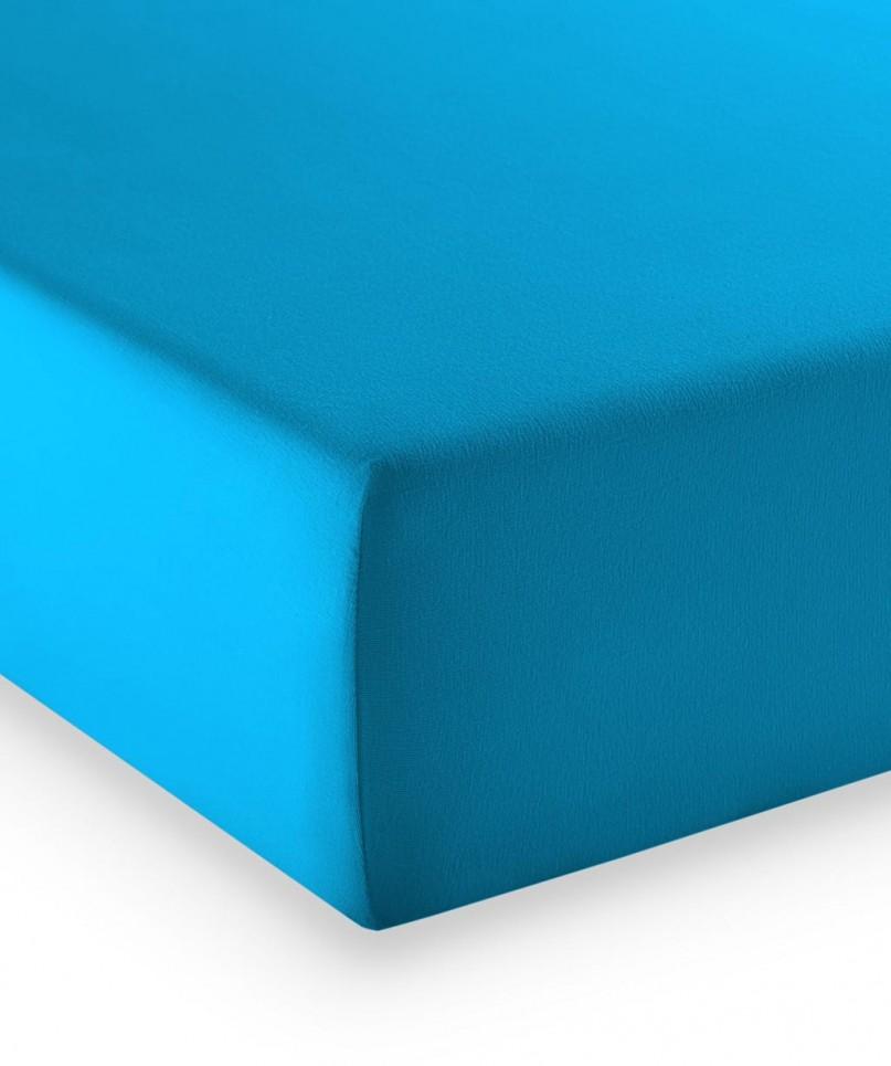 Drap-housse Mako-Jersey Stretch- Bleu Malibu 171