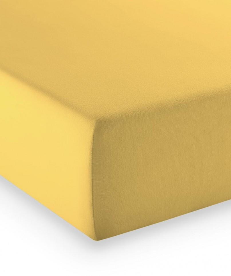 Drap-housse Mako-Jersey Stretch- Jaune 36