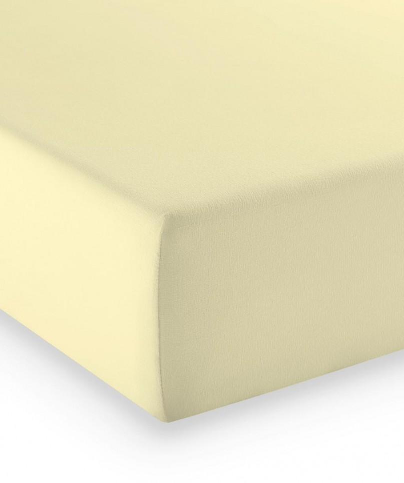 Drap-housse Mako-Jersey Stretch- Jaune Clair 33