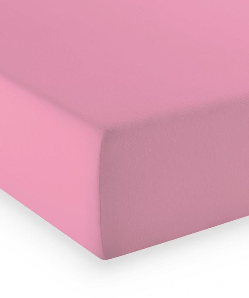 Drap-housse Mako-Jersey Stretch- Rose 44