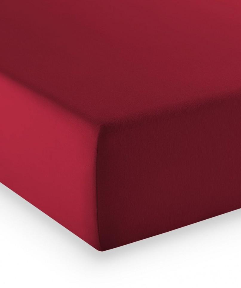 Drap-housse Mako-Jersey Stretch- Rouge 94