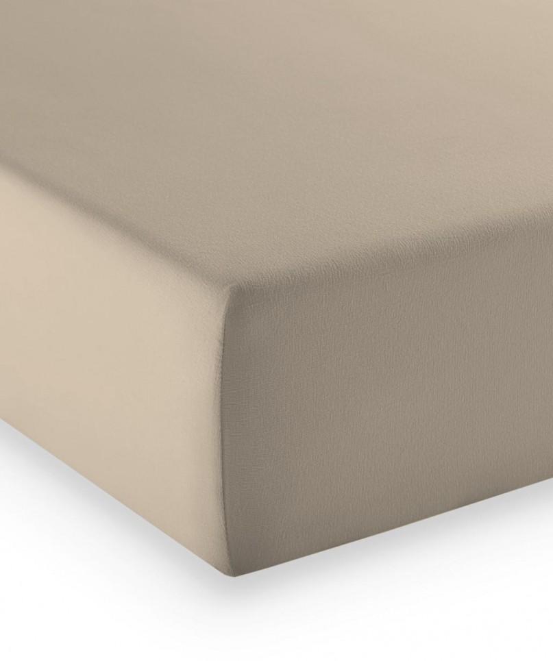 Drap-housse Mako-Jersey Stretch- Taupe 291