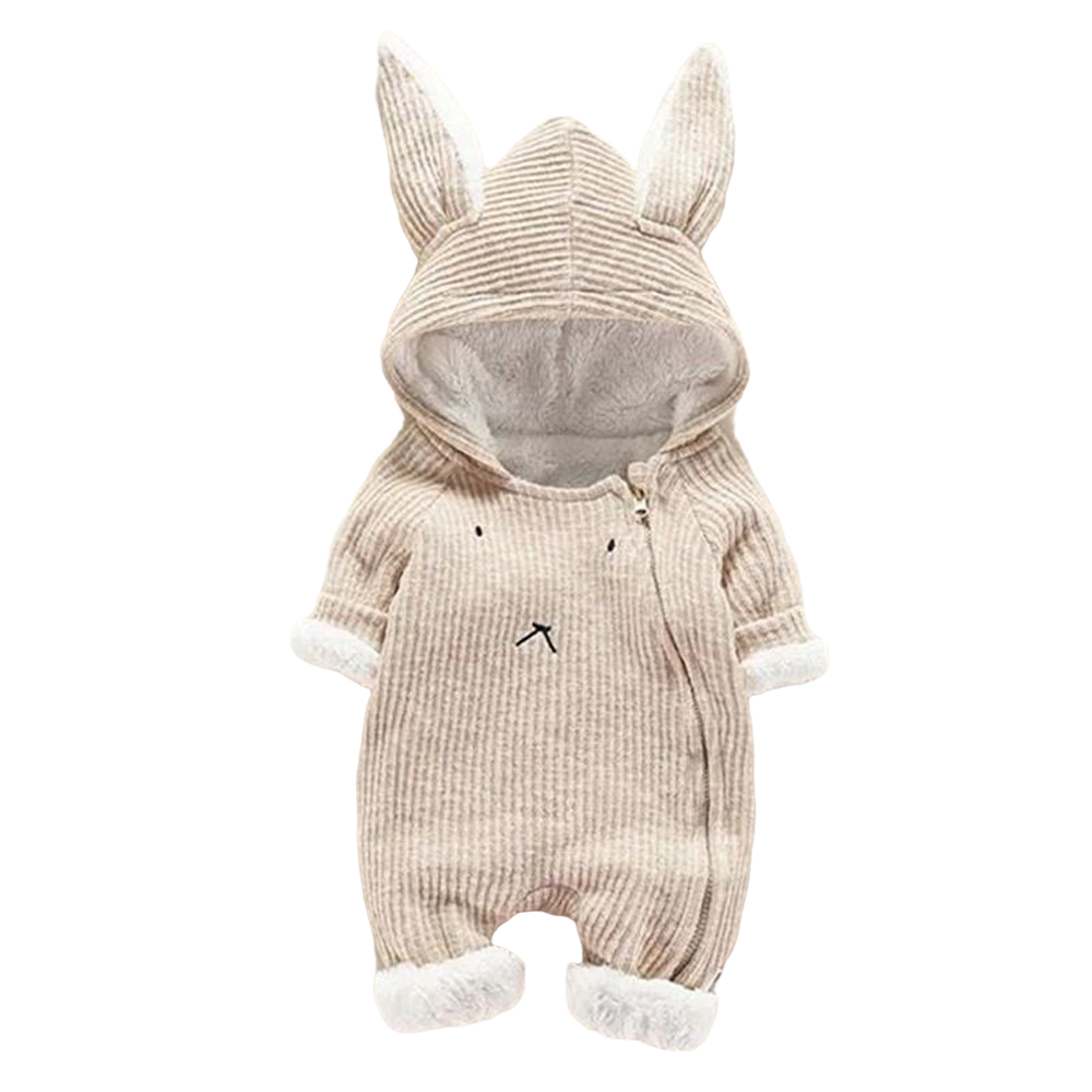 Combi-pilote bébé en velours cotelê -lapin