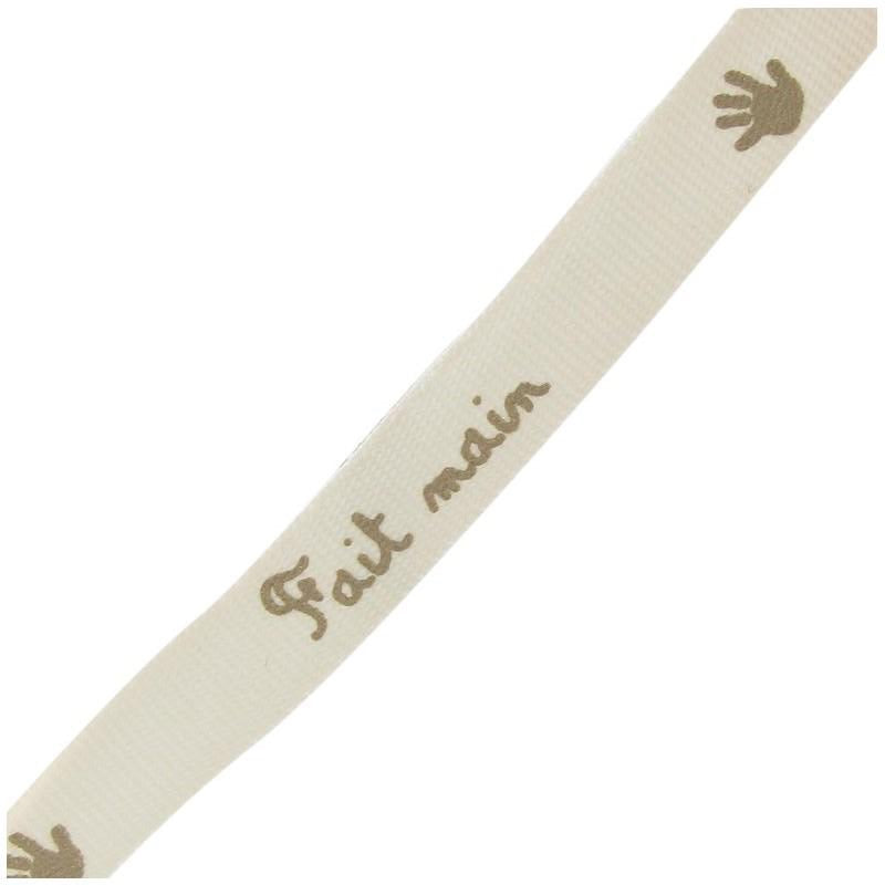 Ruban Fantaisie - Fait main Beige