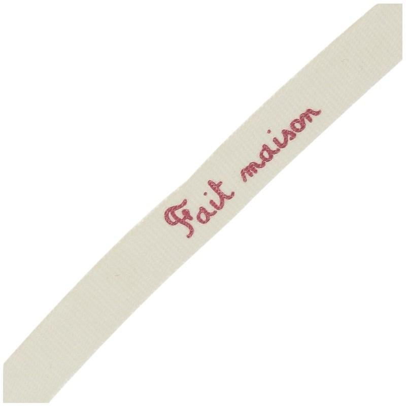 Ruban Fantaisie - Fait maison Rouge Framboise
