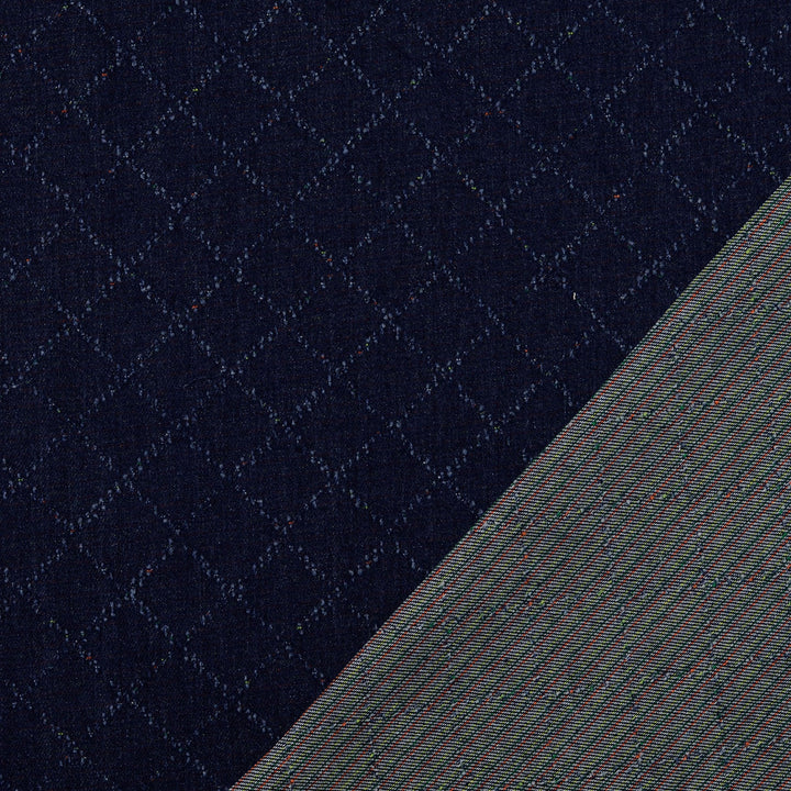 Tissu Jeans Jacquard - Carreaux