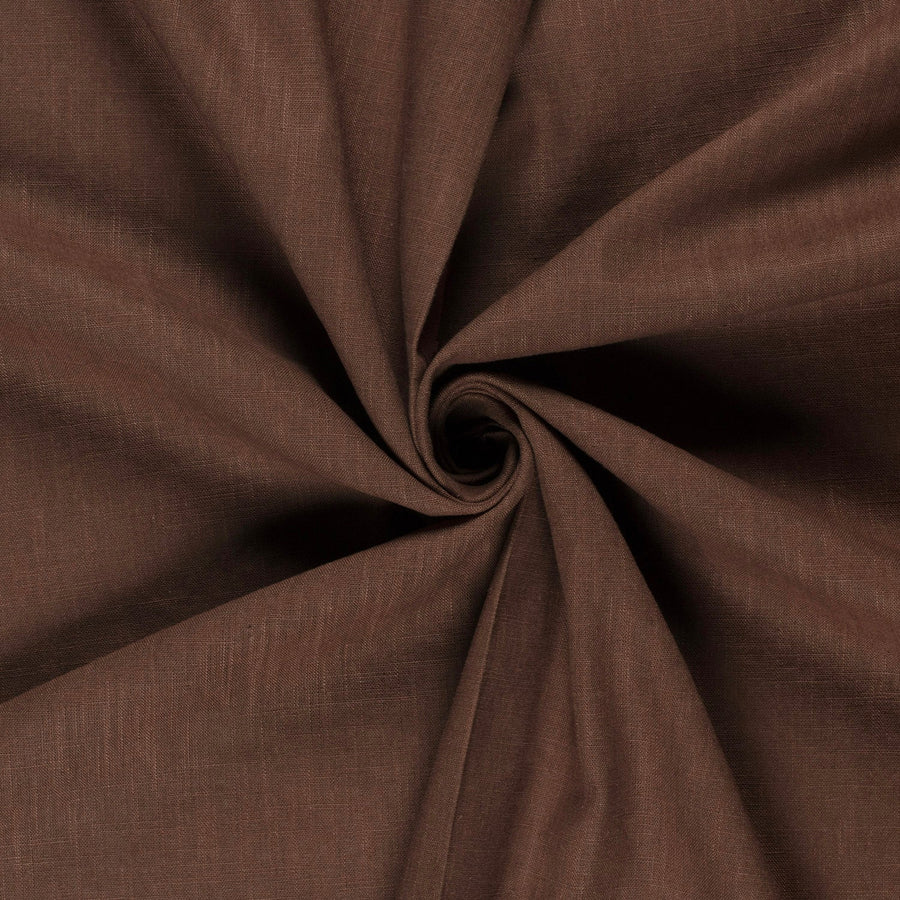 Tissu Lin - Brun - Biner Pinaton