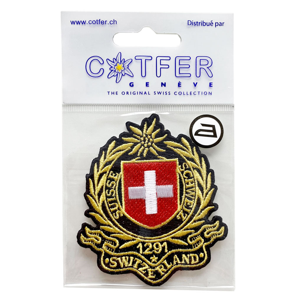 Patch thermocollant- Badge doré Switzerland