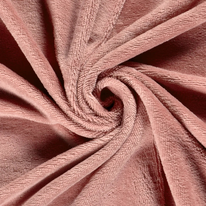 Tissu Micro - Éponge Bambou - Vieux Rose