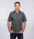 Chemise CoolMax Edelweiss avec col officier et manches courtes- Anthracite