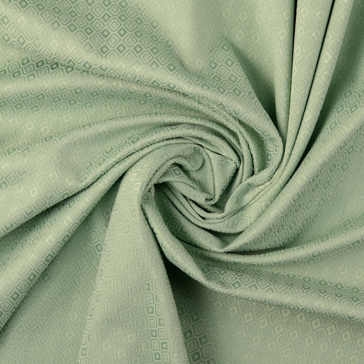 Tissu Jacquard- Losanges Vert - Biner Pinaton
