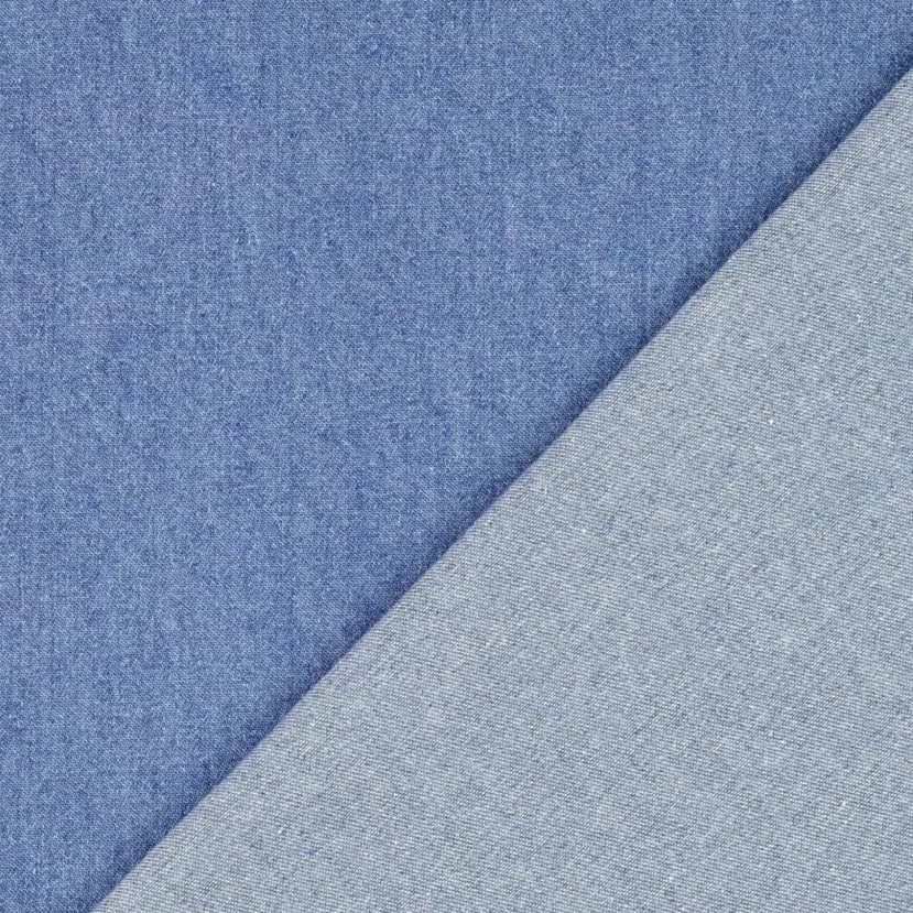 Tissu Jeans uni - Bleu clair