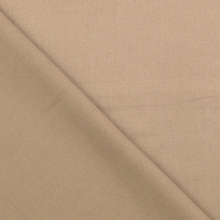 Tissu Coton Sergé- Beige