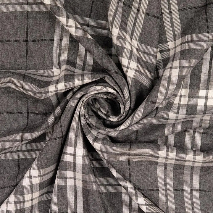 Tissu Tartan - Gris