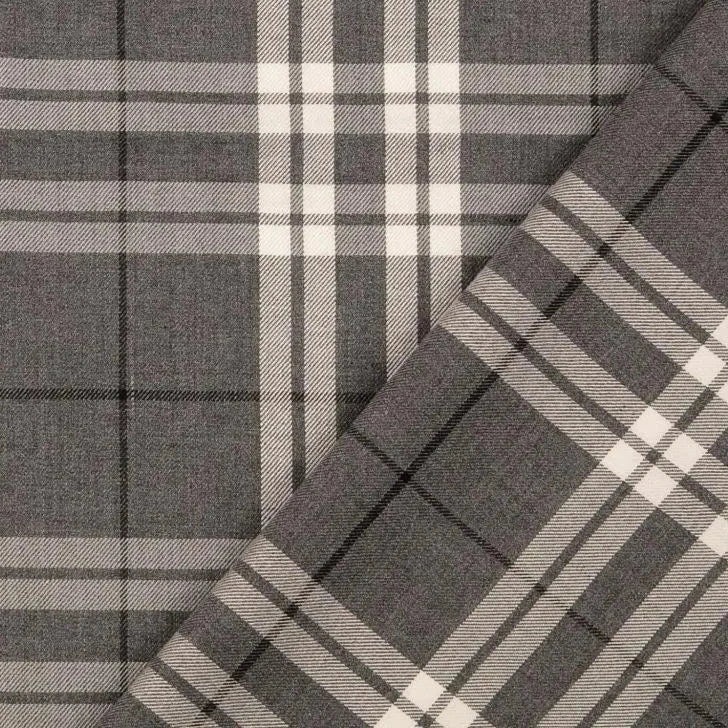 Tissu Tartan - Gris