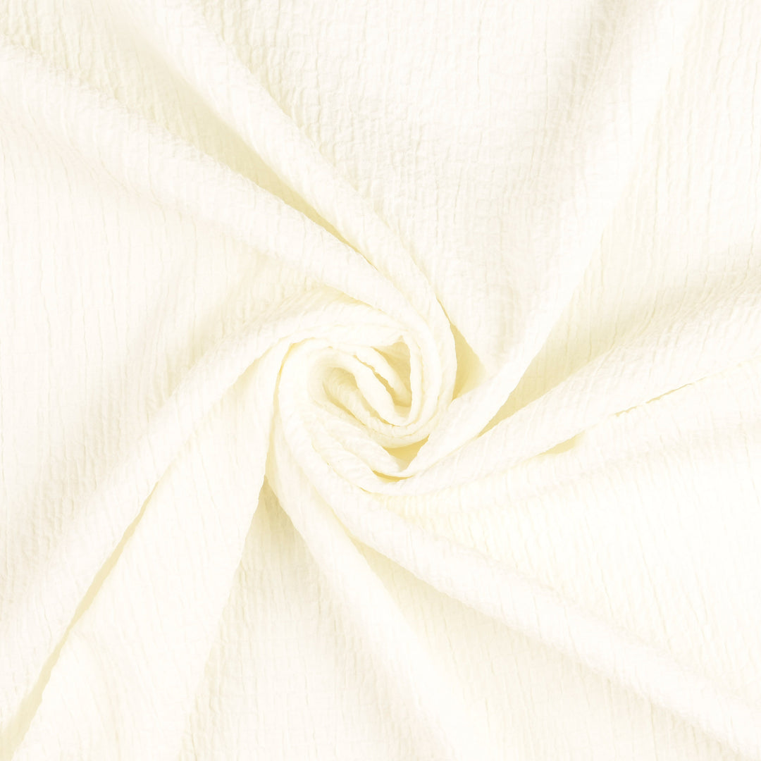 Tissu Viscose - Bubble Crash Blanc