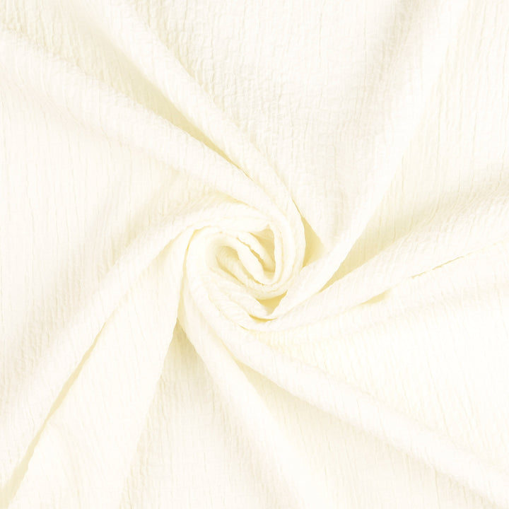 Tissu Viscose - Bubble Crash Blanc