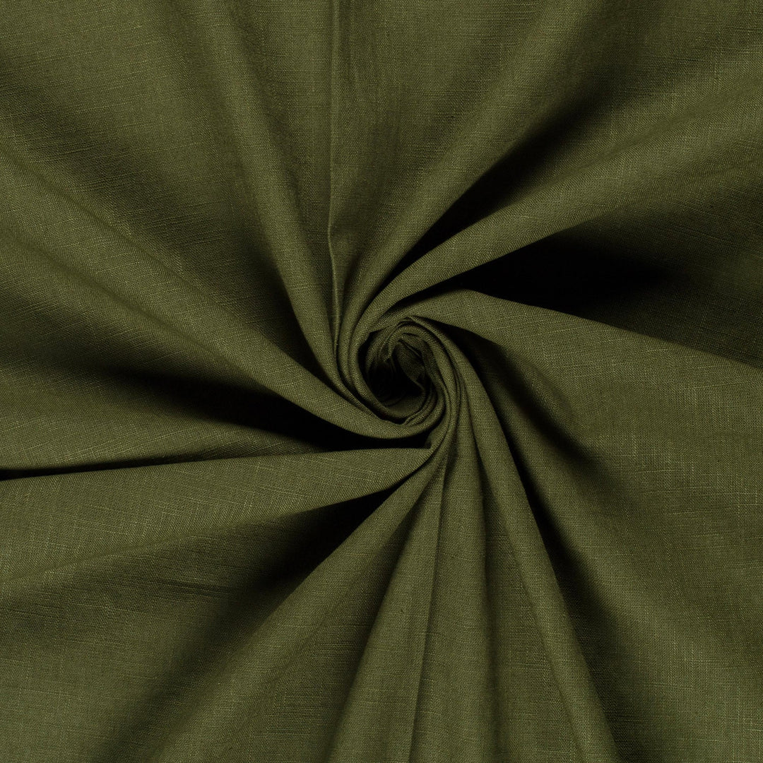 Tissu Lin - Vert kaki - Biner Pinaton