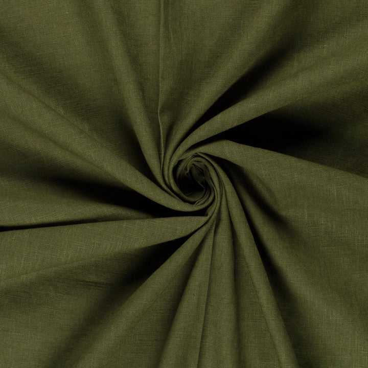 Tissu Lin - Vert kaki - Biner Pinaton