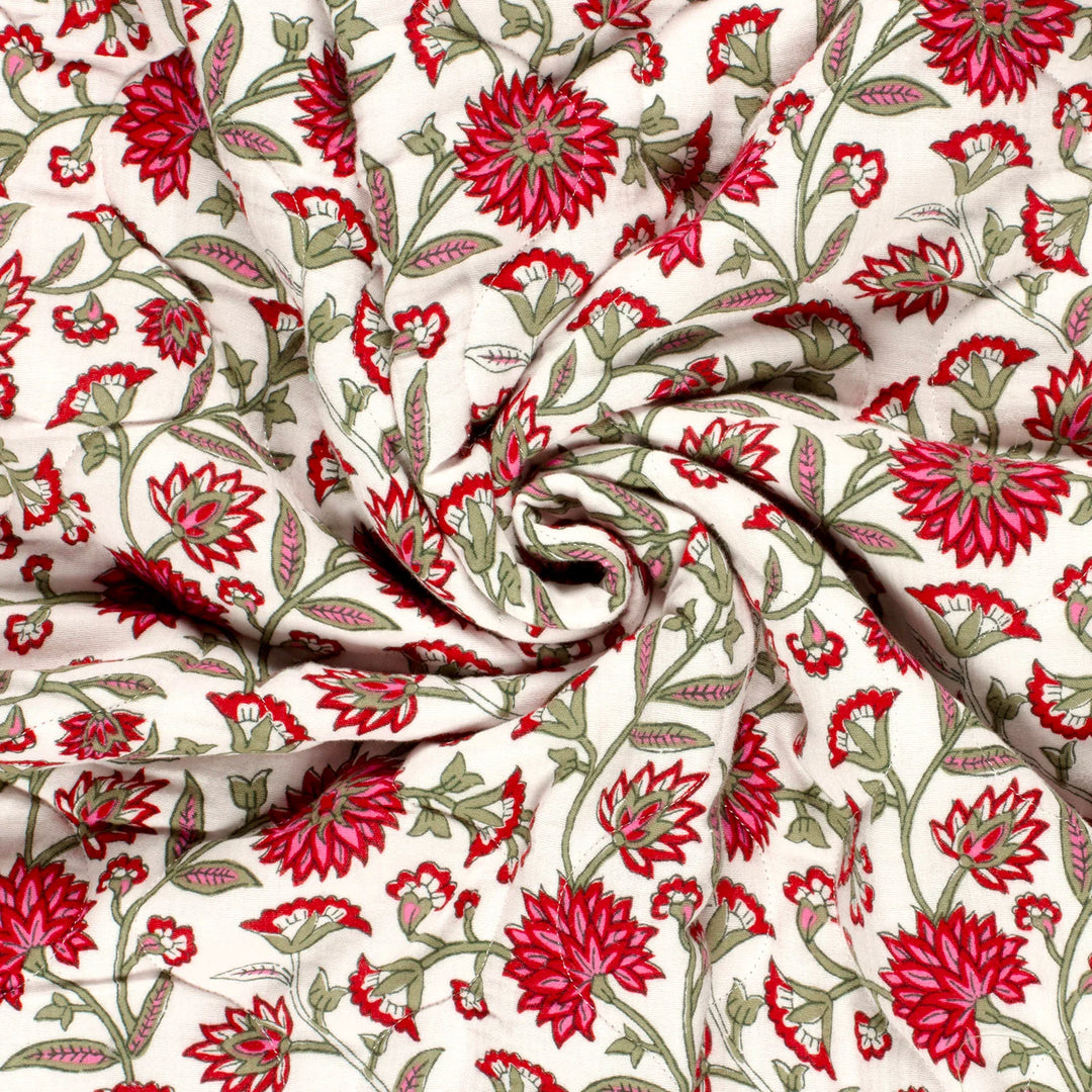 Tissu Matelassé Coton Double-Face- Indien