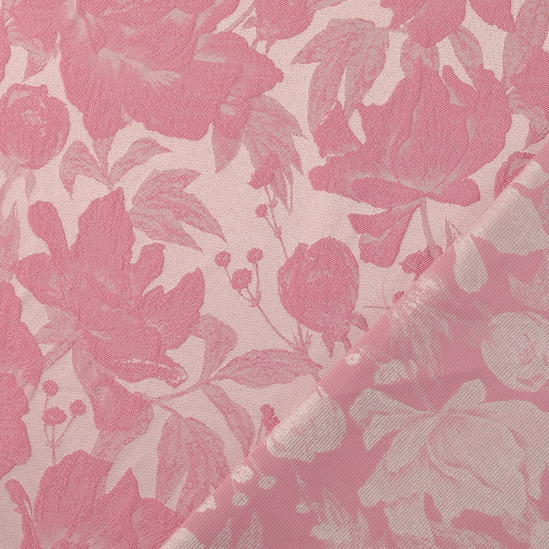 Tissu Jacquard- Roses