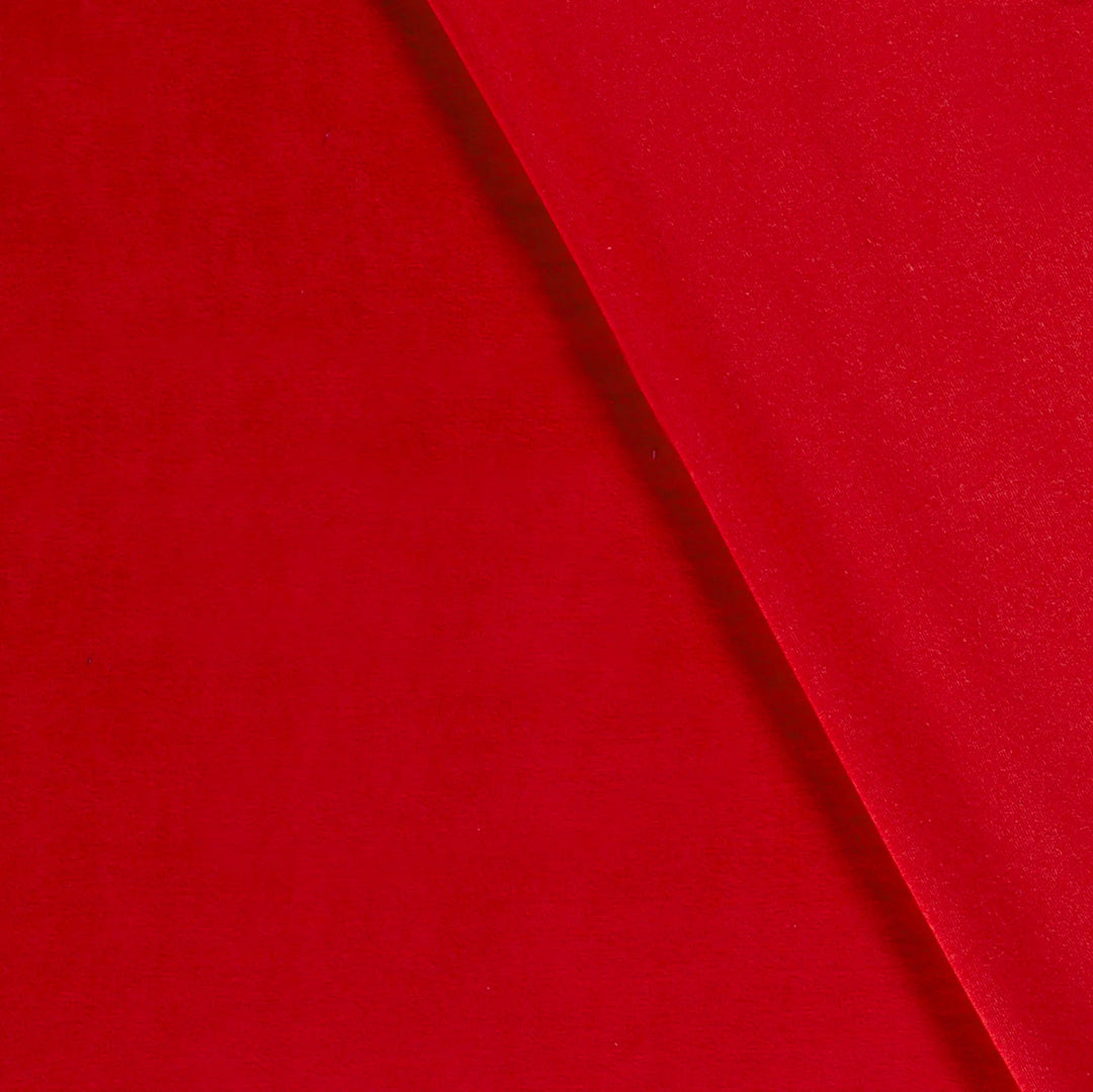 Tissu Velours- Rouge
