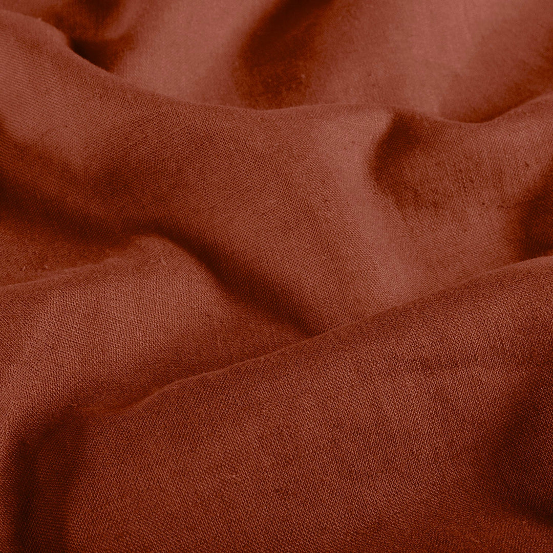 Tissu Lin - Terracotta - Biner Pinaton