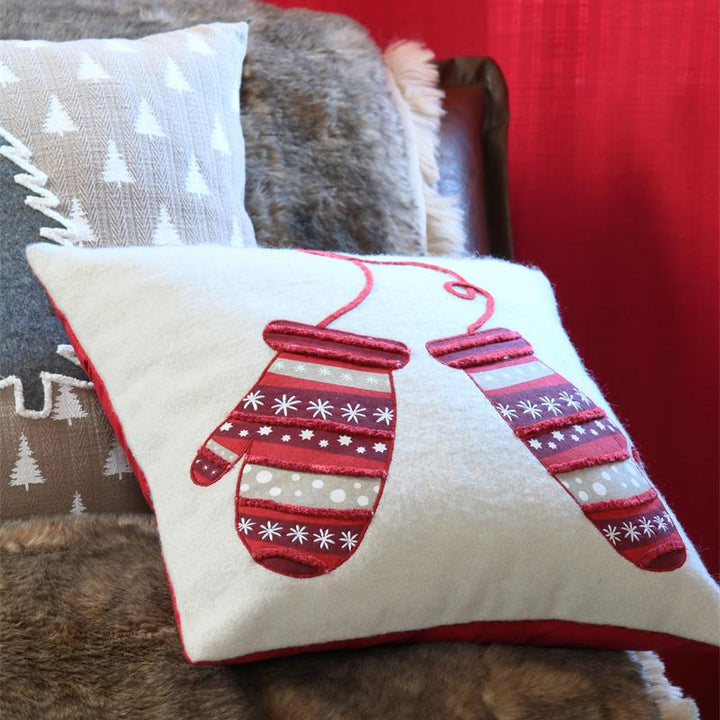 Housse de coussin- Gants d'Hiver