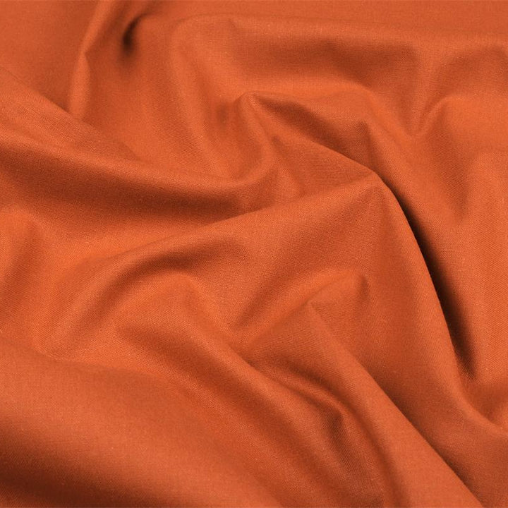 Tissu Coton - Orange citrouille - Biner Pinaton
