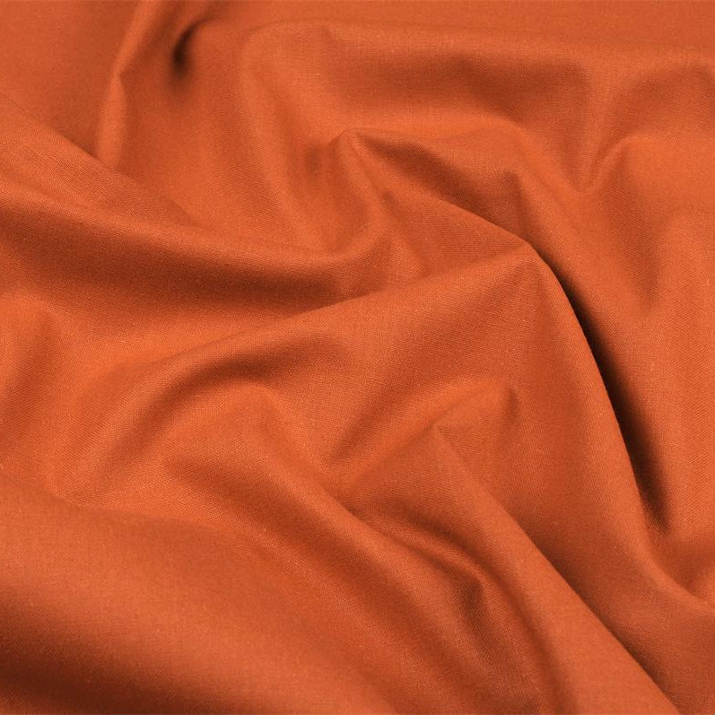 Tissu Coton - Orange citrouille - Biner Pinaton