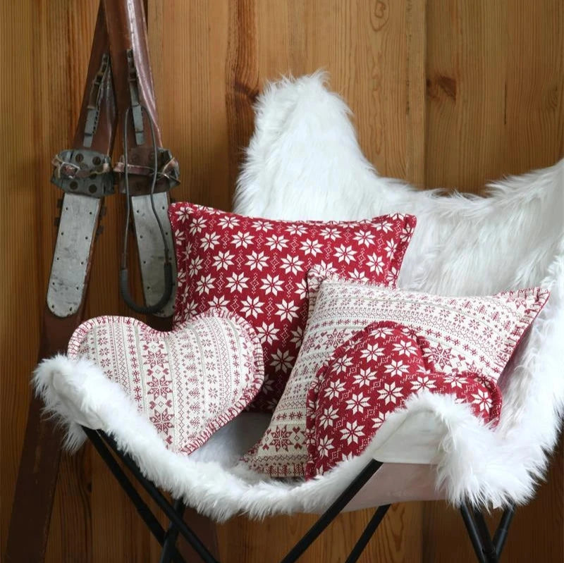 Housse de Coussin- Flocons de Neige