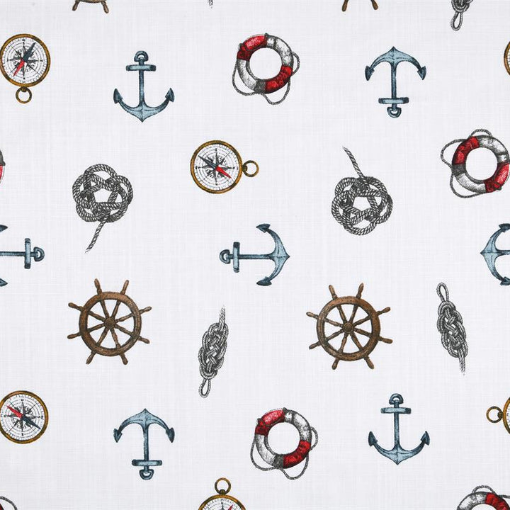 Tissu Toile de Coton- Motifs Marins